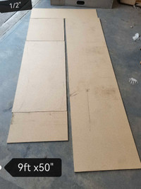 newly cut sub floor 9'x50", 1/2" board