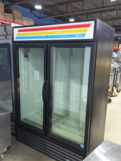 TRUE Brand New Scratch And Dent Black Double Glass Door Freezer, View more