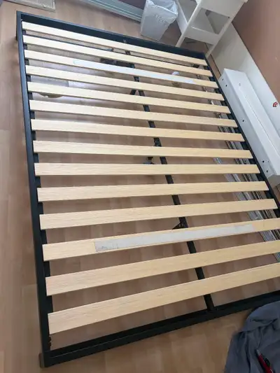 Queen size metal bed frame, View more