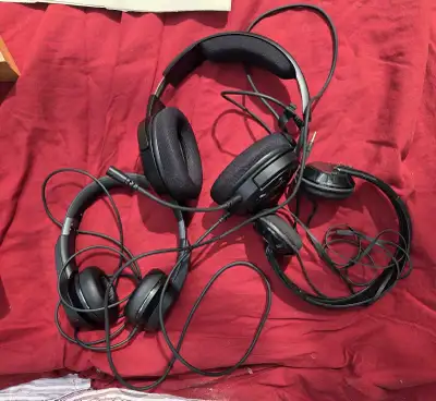 Lot of 3 Headphones Mixed Styles As-Is, View more