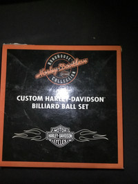 Harley Davidson billiard balls set