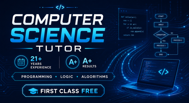 Computer Science Tutor : $30/hr493598552685301760
