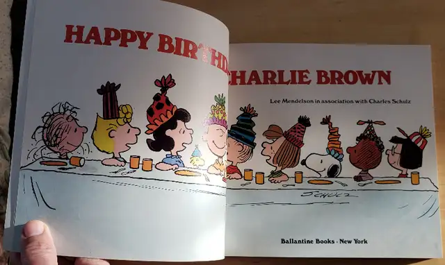 PEANUTS BOOK - HAPPY BIRTHDAY CHARLIE BROWN - 1980 - LIKE NEW ! in Children & Young Adult in Laval / North Shore - Image 9