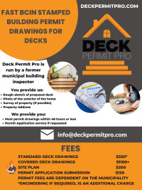 Deck Permit Drawings
