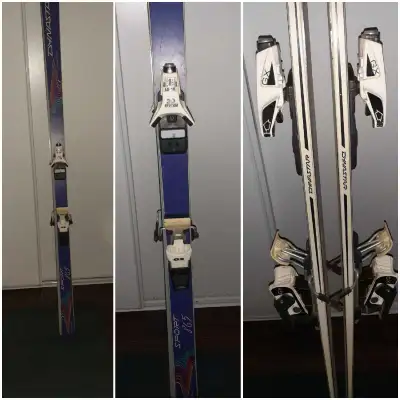 1 paire ski Dynastar 865, fix Look, 190cm,30$ 1 paire ski Kneissl 557, fix Salomon, 1.70cm, 30$