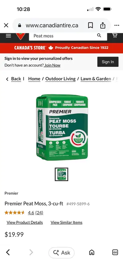 Premier Peat Moss, View more