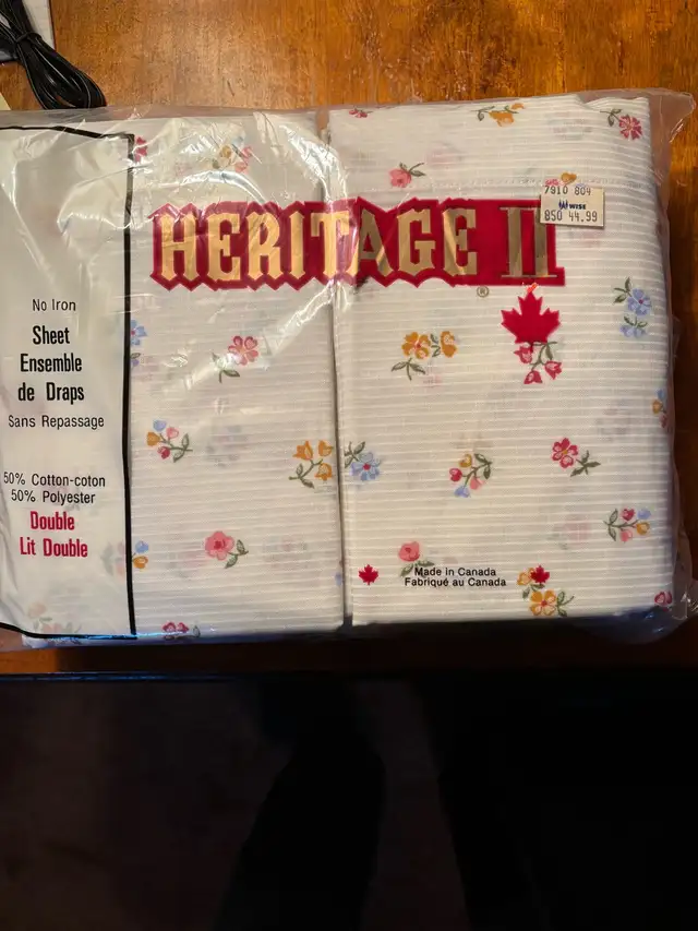 Wabasso and Heritage vintage flat cotton sheets set.  Brand new in Bedding in St. Catharines - Image 5