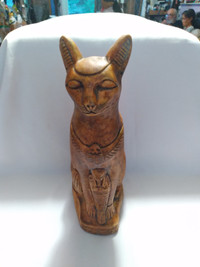 Vintage Egyptian Terracotta Cat