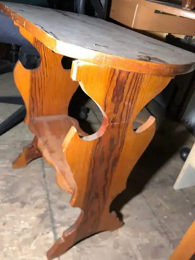 Vintage Wood End Table. HUNDREDS of furniture items here, View more