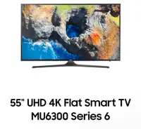 55" UHD 4K+ Flat Smart TV MU6300 Series 6