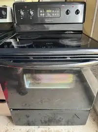 Glass top stove