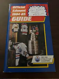 1984-85 Edmonton Oilers Media Guide Gretzky Kurri Showcase 305