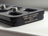 Kirk enterprises LP-9 Arca-Swiss quick release plate for Nikon.