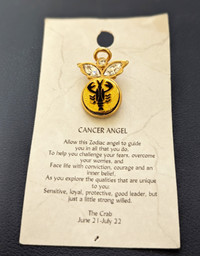 Cancer Zodiac Angel Pin