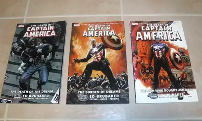 3 Marvel "The Death of Captain America" Volumes, View more
