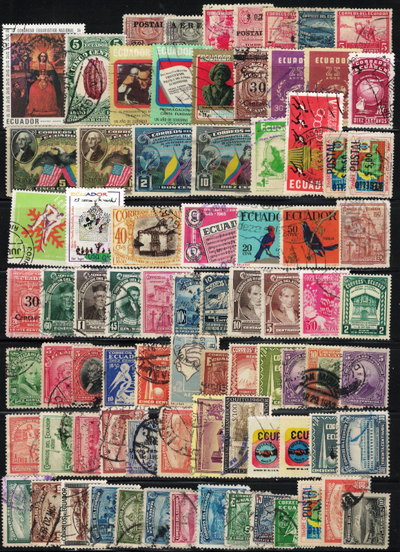 Ecuador, 80 Different Stamps, View more