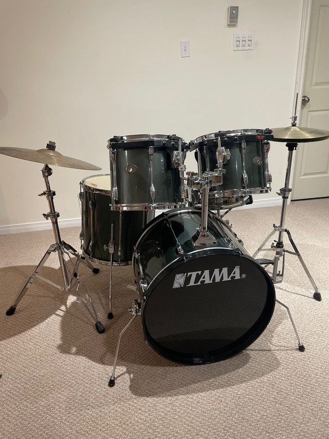Tama rockstar drum set with Sabian cymbals in Drums & Percussion in Peterborough