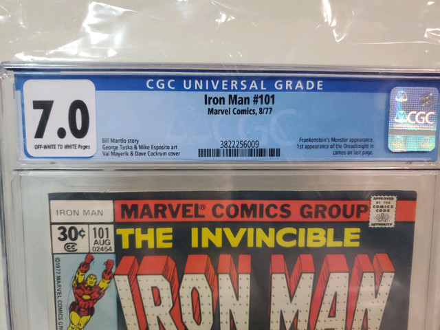 Iron man 101 graded CGC 7.0 comic Frankenstein appearance  in Comics & Graphic Novels in St. Catharines - Image 3