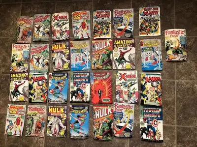 Marvel Comic Book Cover WallPaper Decor (6" x 9") - Total of 29, View more