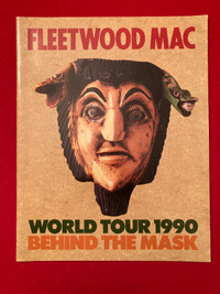 Fleetwood Mac 1990 Behind The Mask World Tour Concert Program