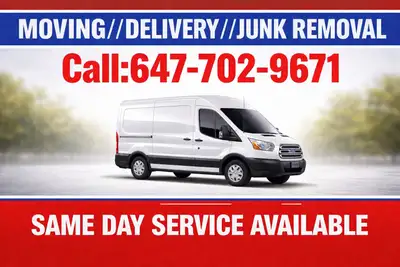MOVING, DELIVERY JUNK REMOVAL  sofa, mattress and furniture!, View more