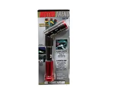 New Lampe Auto 12 Volt USB Charger Rechargeable led Flashlight, View more