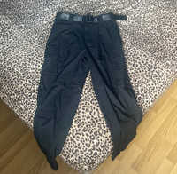 DEFROST (Size L) Black High-rise Cardo Pants