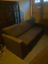 One piece Chocolate brown sofa