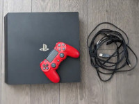 PS4 pro 1000 gb one controller all wires and 6 games