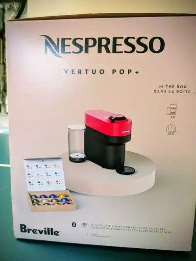 Brand new Nespresso Vertuo Pop+ coffee & espresso machine, View more