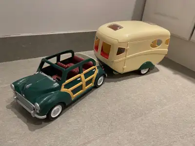 Calico Critters Sylvanian Families Camper Caravan and Car Epoch, View more