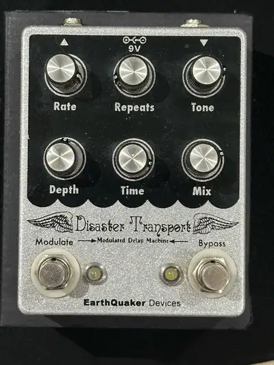 This is EarthQuaker Devices Disaster Transport, a modulated delay machine known for its unique and a...