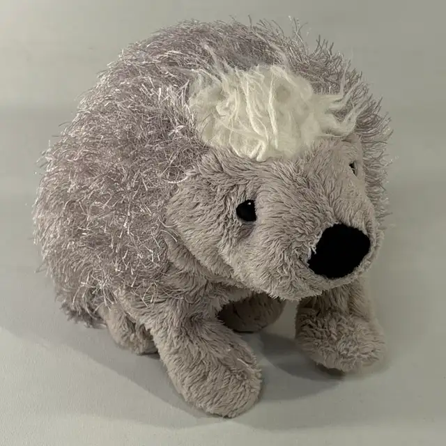 GANZ WEBKINZ PORCUPINE SILVER GREY Y2K PLUSHY COLLECTIBLE TOY