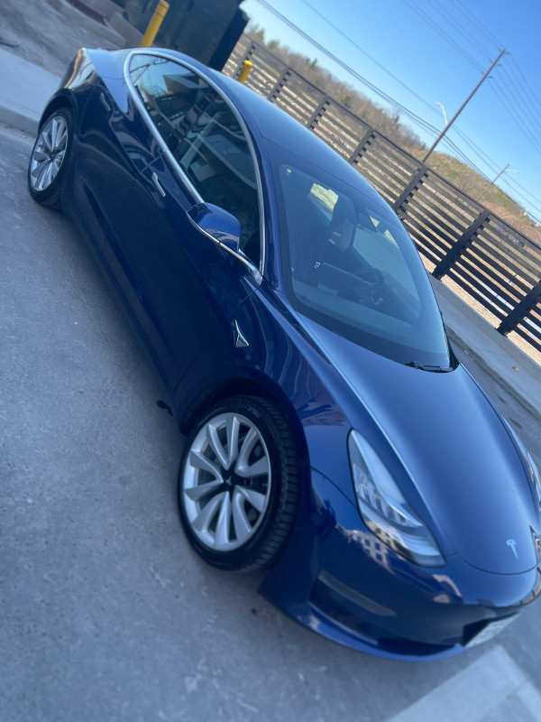 2020 Tesla Model 3 Blue with 19 inch Sports Wheels in Cars & Trucks in Oakville / Halton Region - Image 3