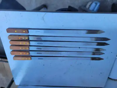 Kabob skewers lot of 6 in good shape , View more