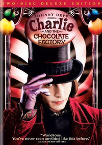 Charlie & the Chocolate Factory-2 dvd -Tim Burton/Johnny Depp +