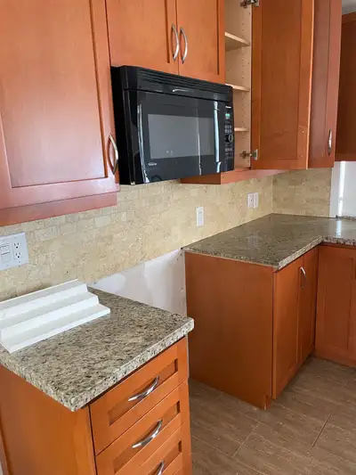 Entire kitchen cabinets for sale. Do not know measurements but feel free to setup a time to come tak...