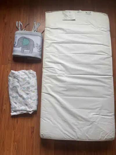 Crib Mattress, Sheet, & Bumper Set, View more