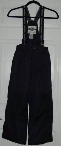 LIKE NEW OshKosh Snow Pants with Bib in Dark Blue Youth Size 8