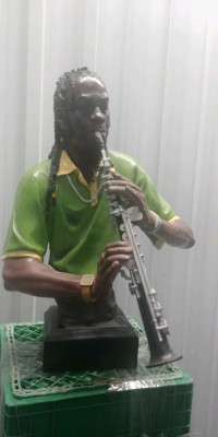 Musique figurine Jazzmen musicien clarinettiste en résine