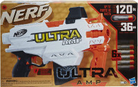 NEW Nerf ULTRA AMP motorized blaster gun w/mag/darts stryfe