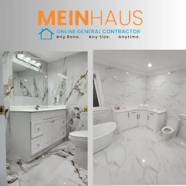$4995 NEW FULL WASHROOMS/BATHROOMS RENOVATIONS. in Renovations, General Contracting & Handyman in Mississauga / Peel Region - Image 3