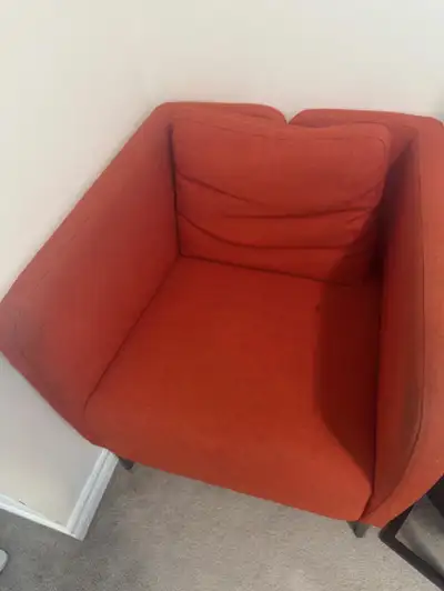 2 Orange Armchairs, View more
