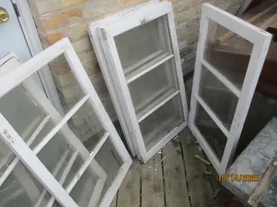 CIRCA 1920s BASEMENT 3 PANE WINDOWS $20 EA. 6 AVAILABLE RENOVATE, View more