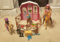 Barbie horse stable and pet vet