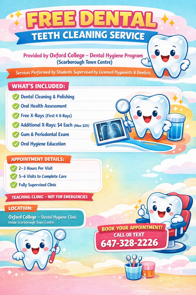 Free dental teeth cleaning services, View more