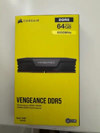 CORSAIR Vengeance DDR5 RAM 64GB (4x16GB) 6000MHz CL36, View more