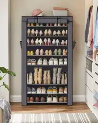 Shoe Rack, 34.6 x 11 x 63 Inches, Holds up to 50 Pairs. Shoe rac
