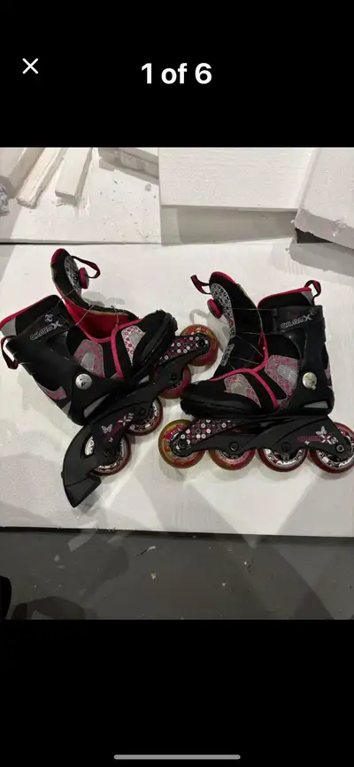 Girls  rollerblades & protective gear, View more