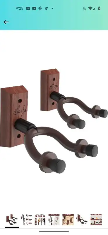 2 Pack Ohuhu Guitar Wall Hanger, View more
